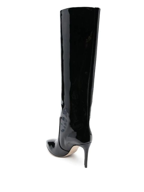 Paris Texas pointed-toe 90mm heeled boots - Black