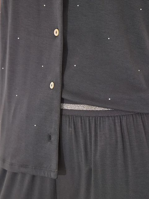 women'secret piżama damska kolor szary 4752520