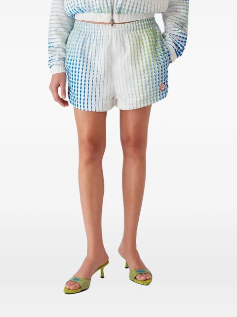 Casablanca printed logo shorts - White