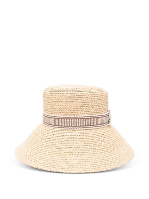 Miu Miu ribbon straw hat - Neutrals - zdjęcie produktu nr 2