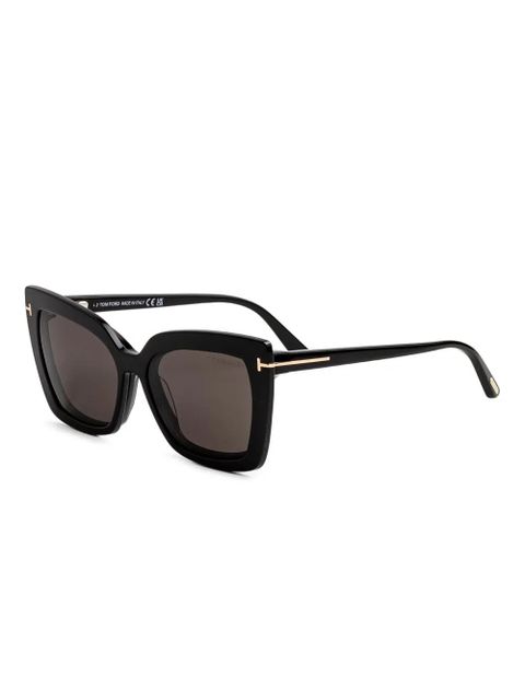 TOM FORD Eyewear cat-eye clip-on glasses - Black