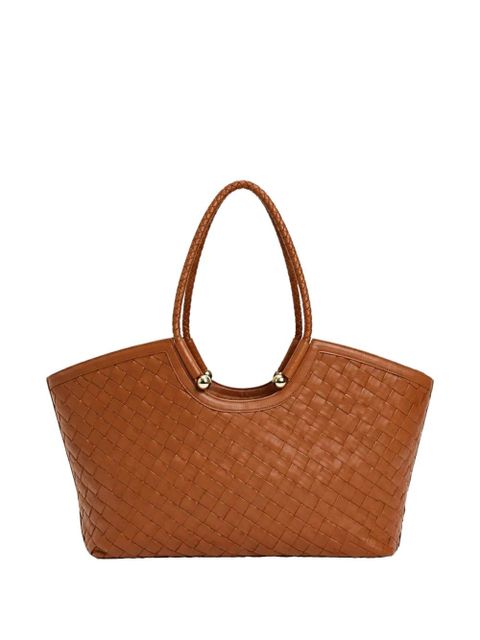 TWINSET braided-handle tote bag - Brown - zdjęcie produktu nr 1