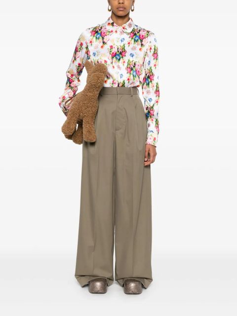 LOEWE floral-print shirt - White - zdjęcie produktu nr 2