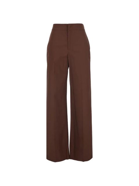TWINSET wide-leg pressed-crease trousers - Brown - zdjęcie produktu nr 1