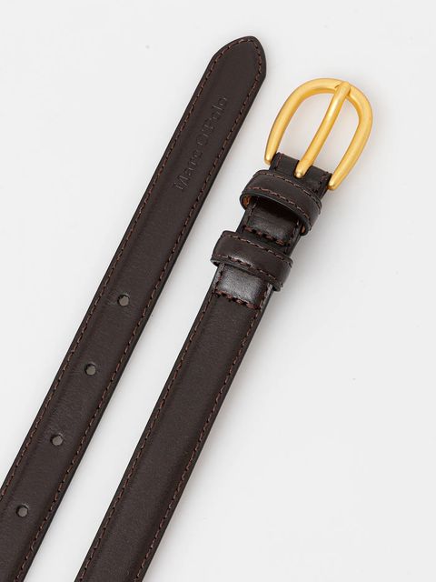 Marc O'Polo pasek skórzany damski kolor zielony 50917739506203 - zdjęcie produktu nr 2