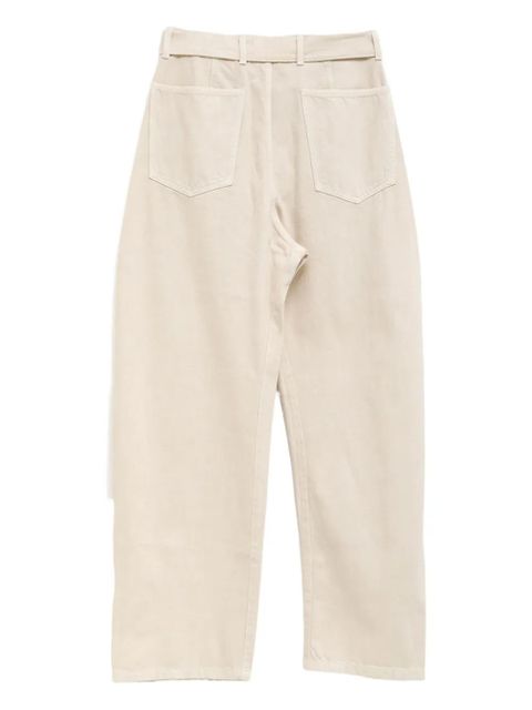 LEMAIRE belted panel trousers - Neutrals - zdjęcie produktu nr 2