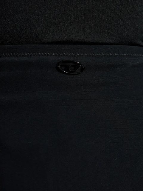 Diesel panelled high-waisted midi skirt - Grey