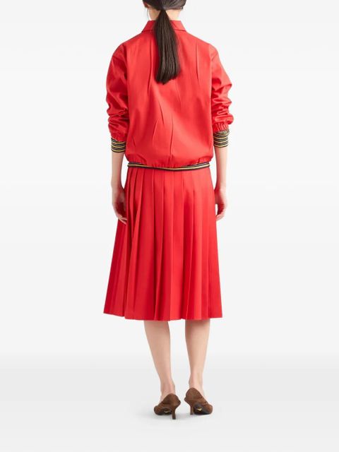Prada gabardine blouson jacket - Red