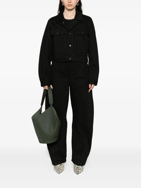 LEMAIRE button-fastening flap-pocket jacket - Black - zdjęcie produktu nr 2