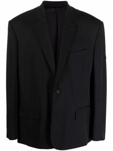 Balenciaga washed button-front jacket - Black - zdjęcie produktu nr 1