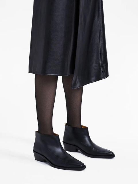 Proenza Schouler Bronco leather ankle boots - Black