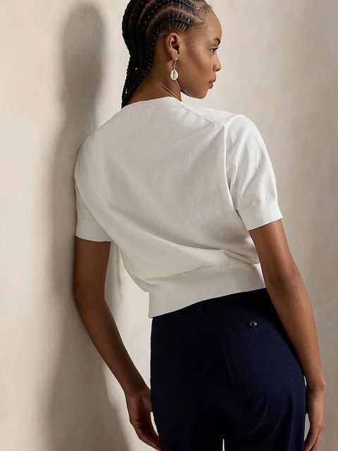 Polo Ralph Lauren kardigan damski bawełniany PIMA COTTON-SWEATER-CARDIGAN - zdjęcie produktu nr 1