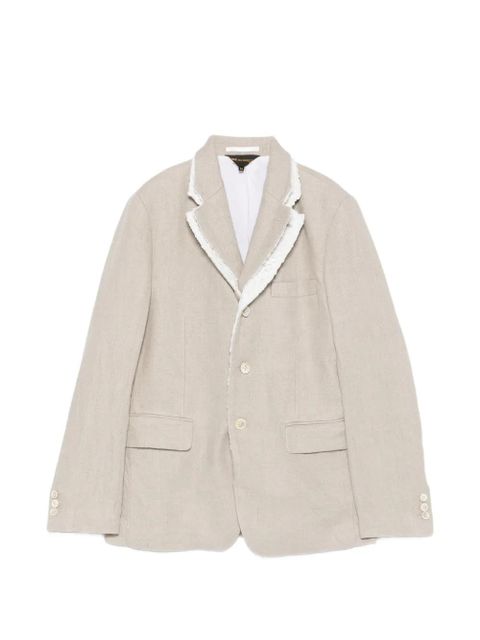 Comme Des Garçons fringed blazer - Neutrals - zdjęcie produktu nr 1