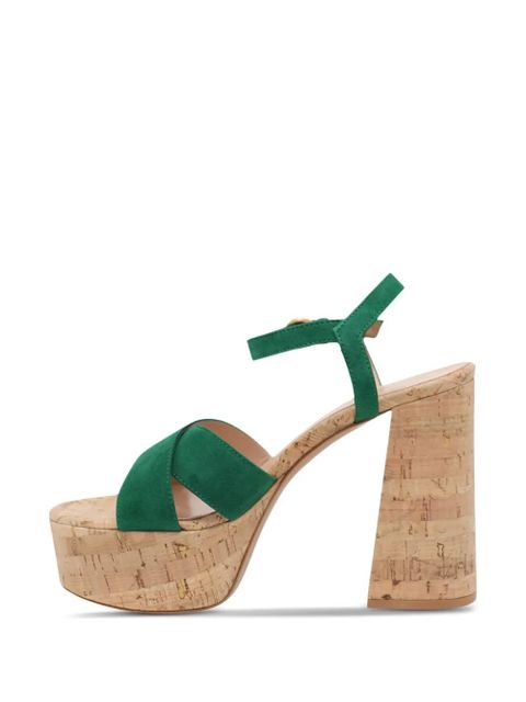 Gianvito Rossi Bebe 120mm leather sandals - Green