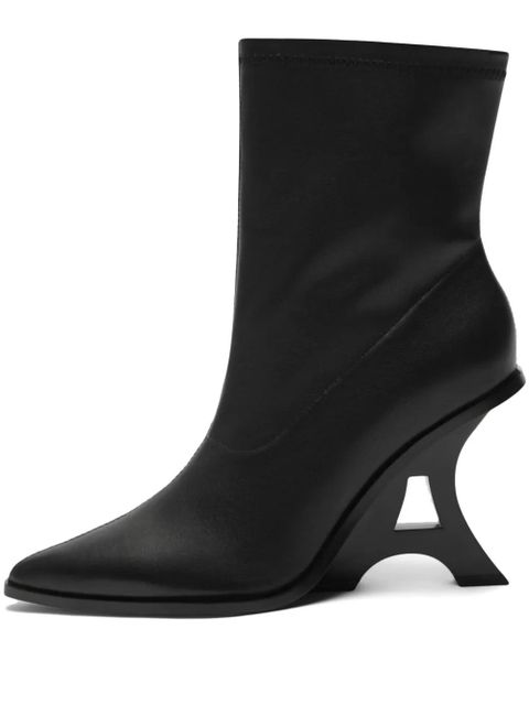 Manière De Voir L'Eiffel heeled suede boots - Black - zdjęcie produktu nr 1
