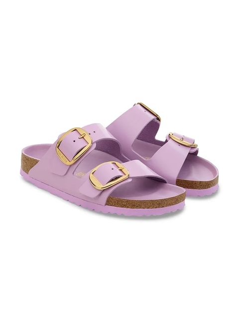 Birkenstock klapki Arizona Big Buckle damskie kolor fioletowy 1030375