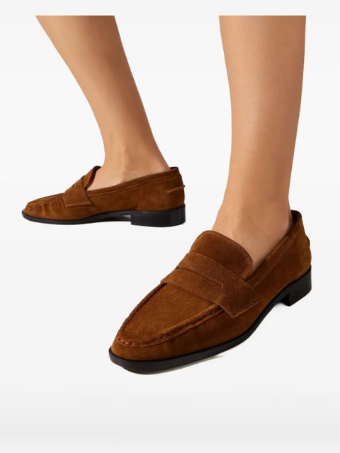 ATP Atelier Airola almond-toe strap loafers - Brown