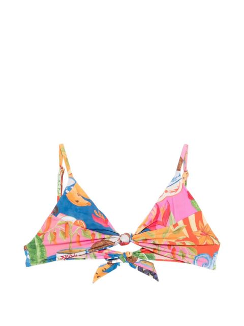 FARM Rio graphic-print bikini top - Pink - zdjęcie produktu nr 1