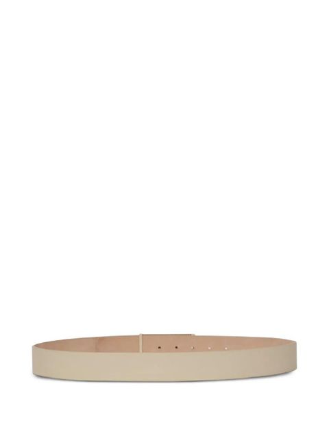 Victoria Beckham Jumbo Frame leather belt - Neutrals