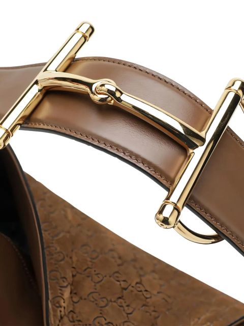 Gucci Beatrix horsebit medium shoulder bag - Brown