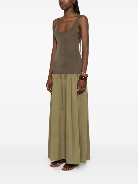 The Frankie Shop Iliya drop-waist maxi dress - Green