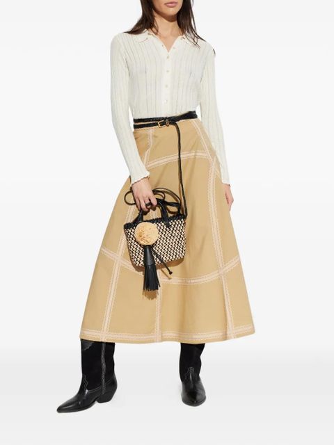 Ulla Johnson Norah panelled midi skirt - Neutrals - zdjęcie produktu nr 2