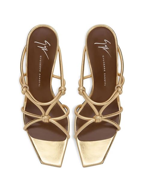 Giuseppe Zanotti knotted 90mm sandals - Gold - zdjęcie produktu nr 2