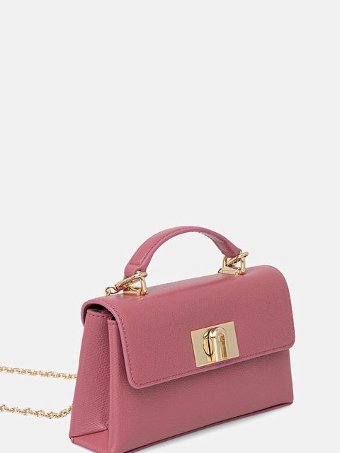 Furla torebka skórzana kolor różowy WE00423.ARE000.4147S - zdjęcie produktu nr 2