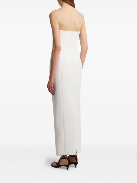 KHAITE Cato strapless maxi dress - White