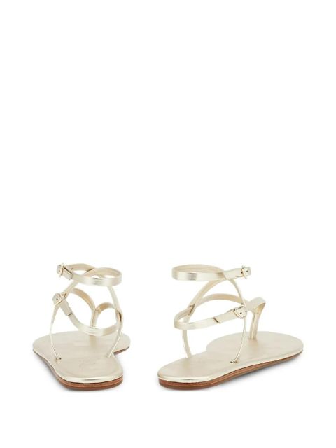 Ancient Greek Sandals Kallisti leather flat sandals - Gold