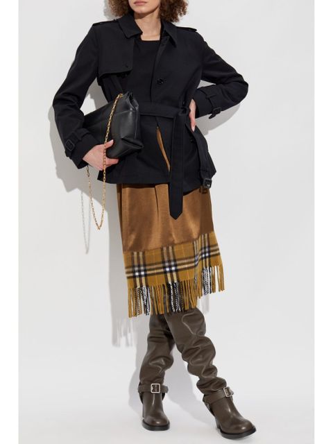 Burberry double-breasted trench jacket - Black