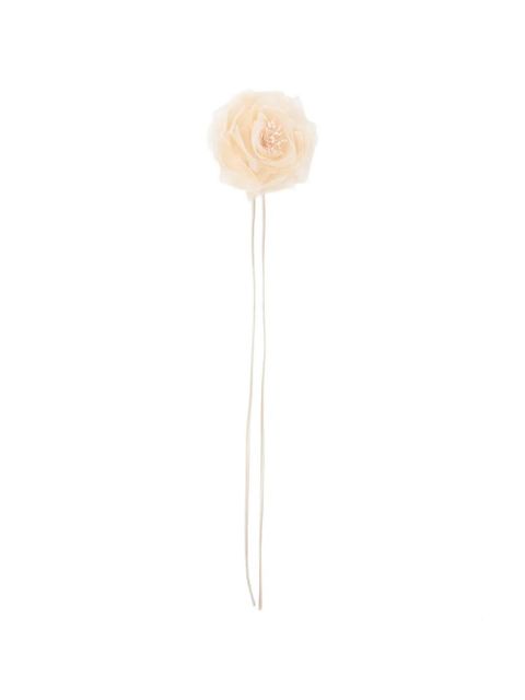 Max Mara Mxario flower brooches - Neutrals - zdjęcie produktu nr 1