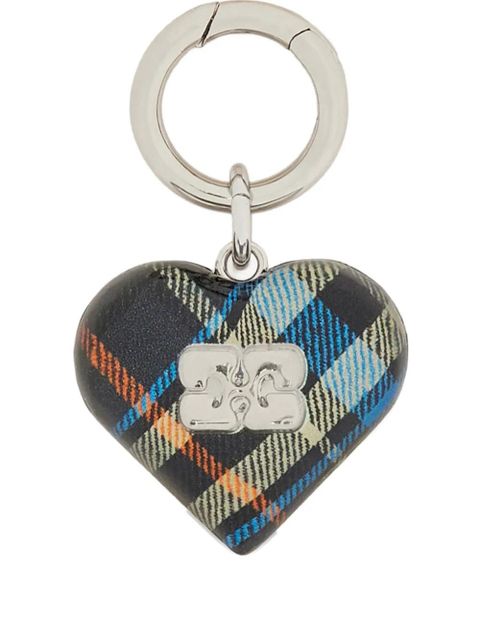 GANNI heart-shape charm - Blue