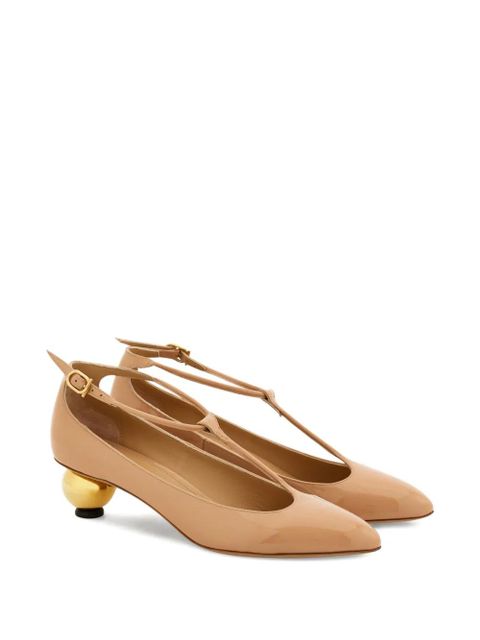 Ferragamo 40mm spherical-heel pumps - Neutrals - zdjęcie produktu nr 2
