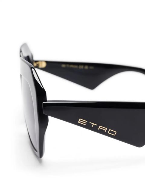 ETRO geometric-frame sunglasses - Black - zdjęcie produktu nr 2