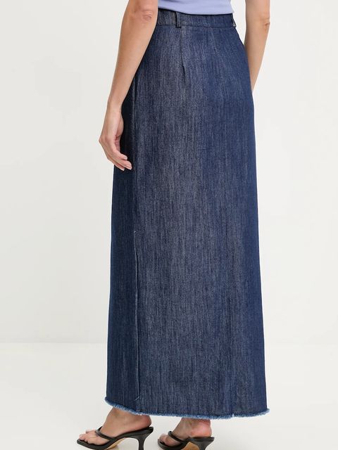 Answear.LAB spódnica jeansowa kolor niebieski maxi prosta - zdjęcie produktu nr 2