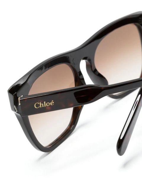Chloé Eyewear CH0149S oversize-frame sunglasses - Brown