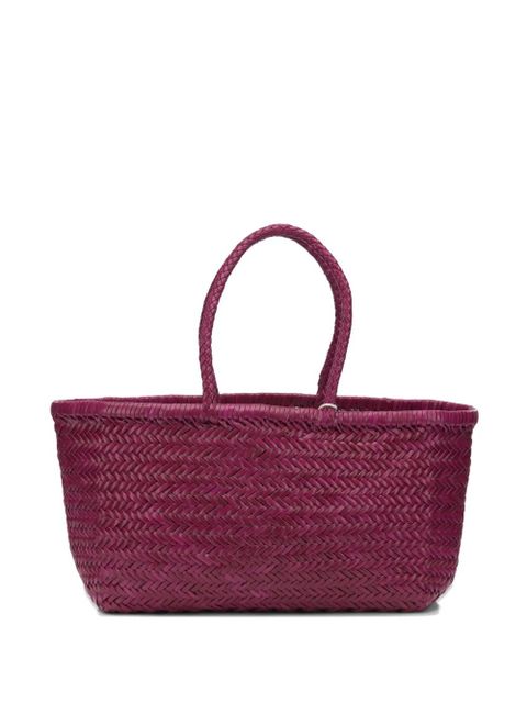 DRAGON DIFFUSION Triple Jump woven-leather shoulder bag - Purple - zdjęcie produktu nr 1