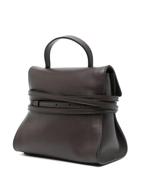 Moschino small Tie Me tote bag - Brown