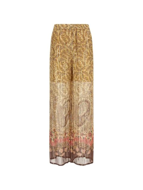 Valentino Garavani paisley silk trousers - Neutrals - zdjęcie produktu nr 1