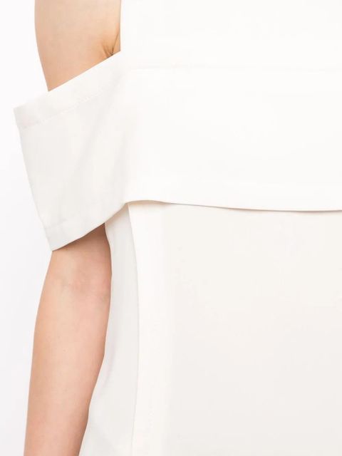 3.1 Phillip Lim panelled cold-shoulder top - White