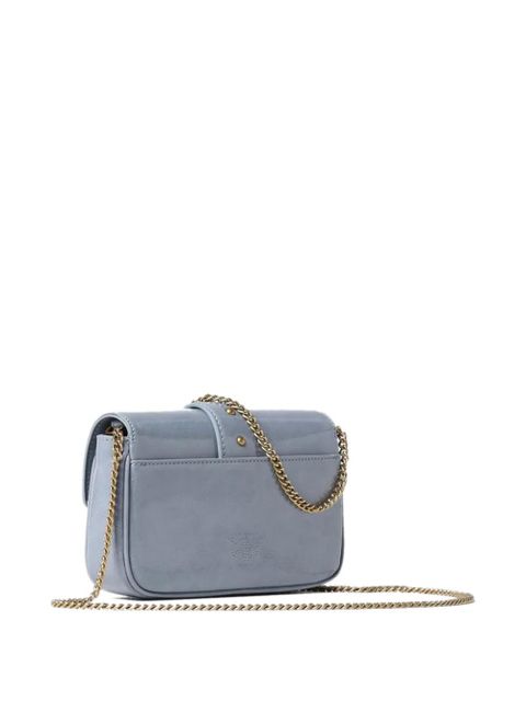 PINKO Love Birds patent shoulder bag - Blue - zdjęcie produktu nr 2