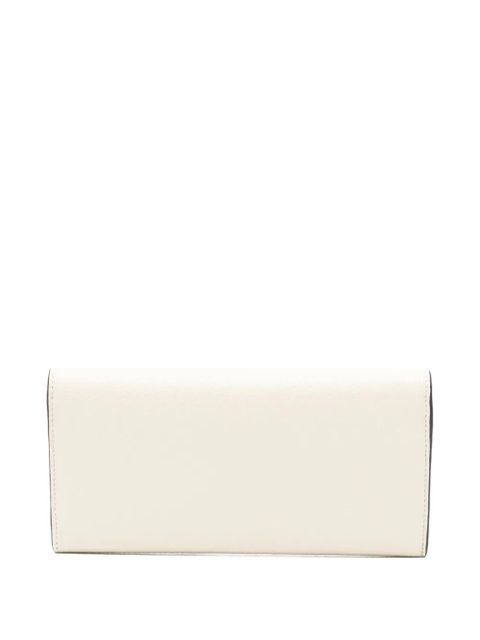 TOTEME T-lock leather wallet - Neutrals