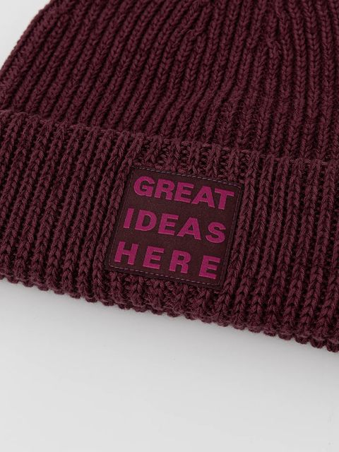 MAX&Co. czapka z dodatkiem wełny kolor bordowy 2528576042200