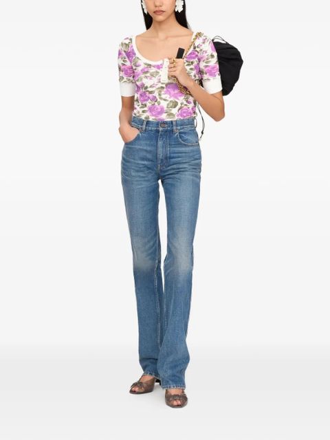 Chloé floral button T-shirt - White - zdjęcie produktu nr 2