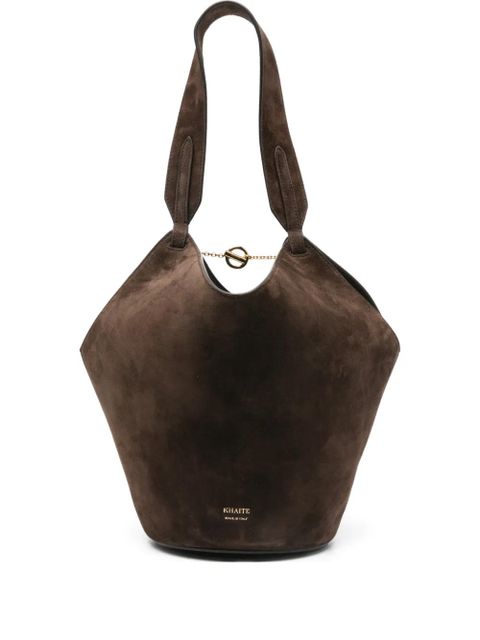 KHAITE mini Lotus tote bag - Brown - zdjęcie produktu nr 1