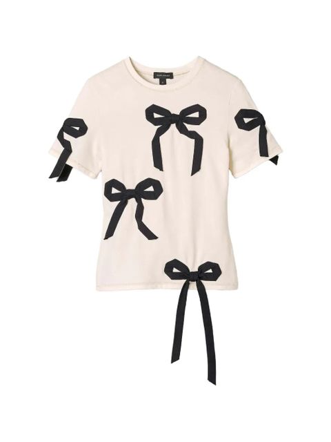 Marc Jacobs bow-print T-shirt - Neutrals - zdjęcie produktu nr 1