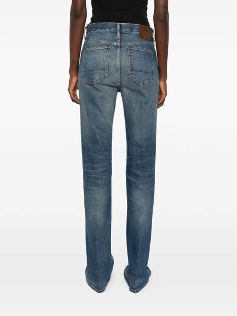 TOM FORD washed indigo trousers - Blue