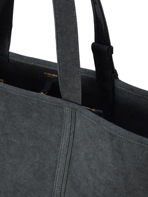 Golden Goose logo print shopping bag - Grey