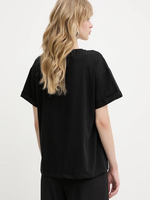 Liu Jo t-shirt damski kolor czarny VA5153.JS003
